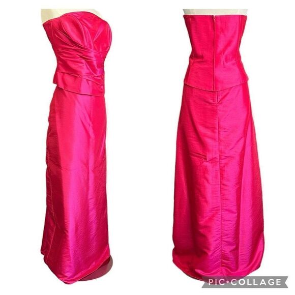 Mori Lee Dresses & Skirts - Mori Lee by Madeline Gardner 2 Piece Barbie Pink Y2K Prom Dress